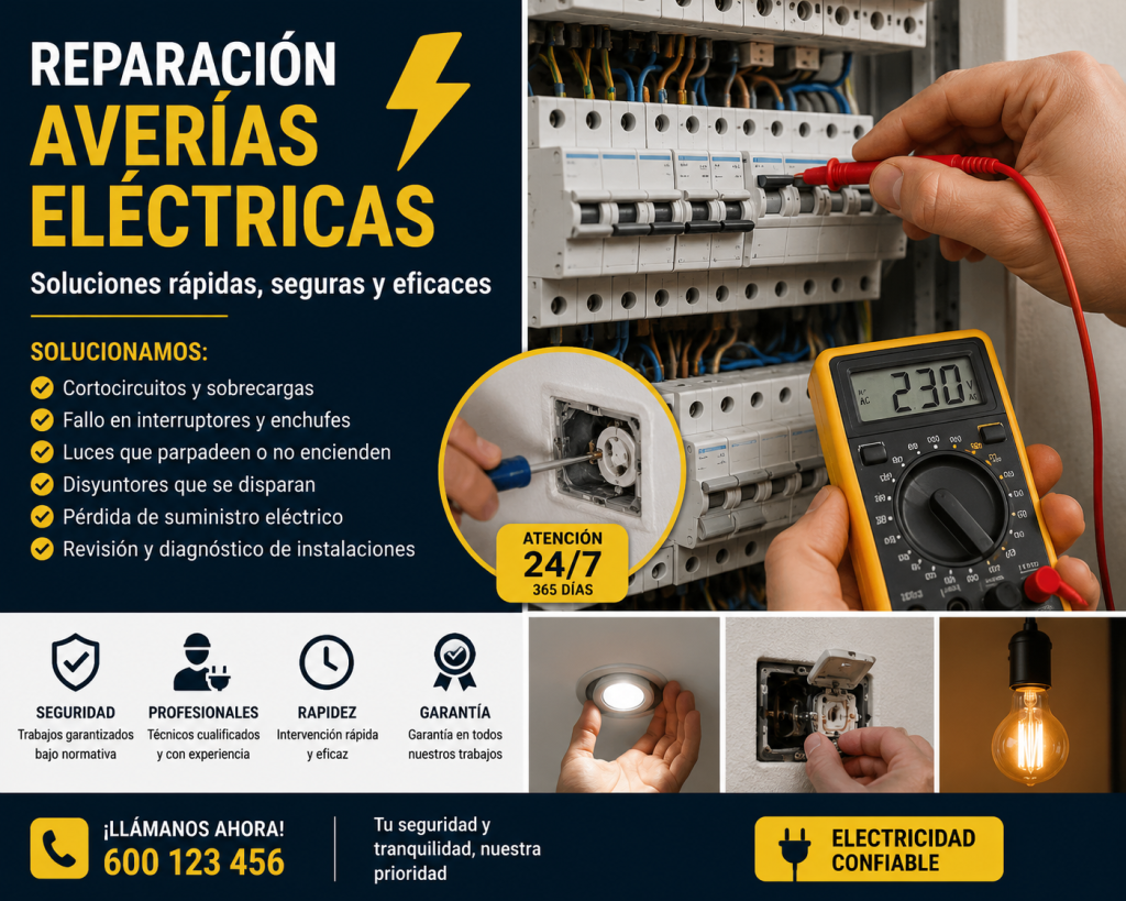 Reparación Averías Eléctricas Madrid 2 Reparación Averías Eléctricas Madrid